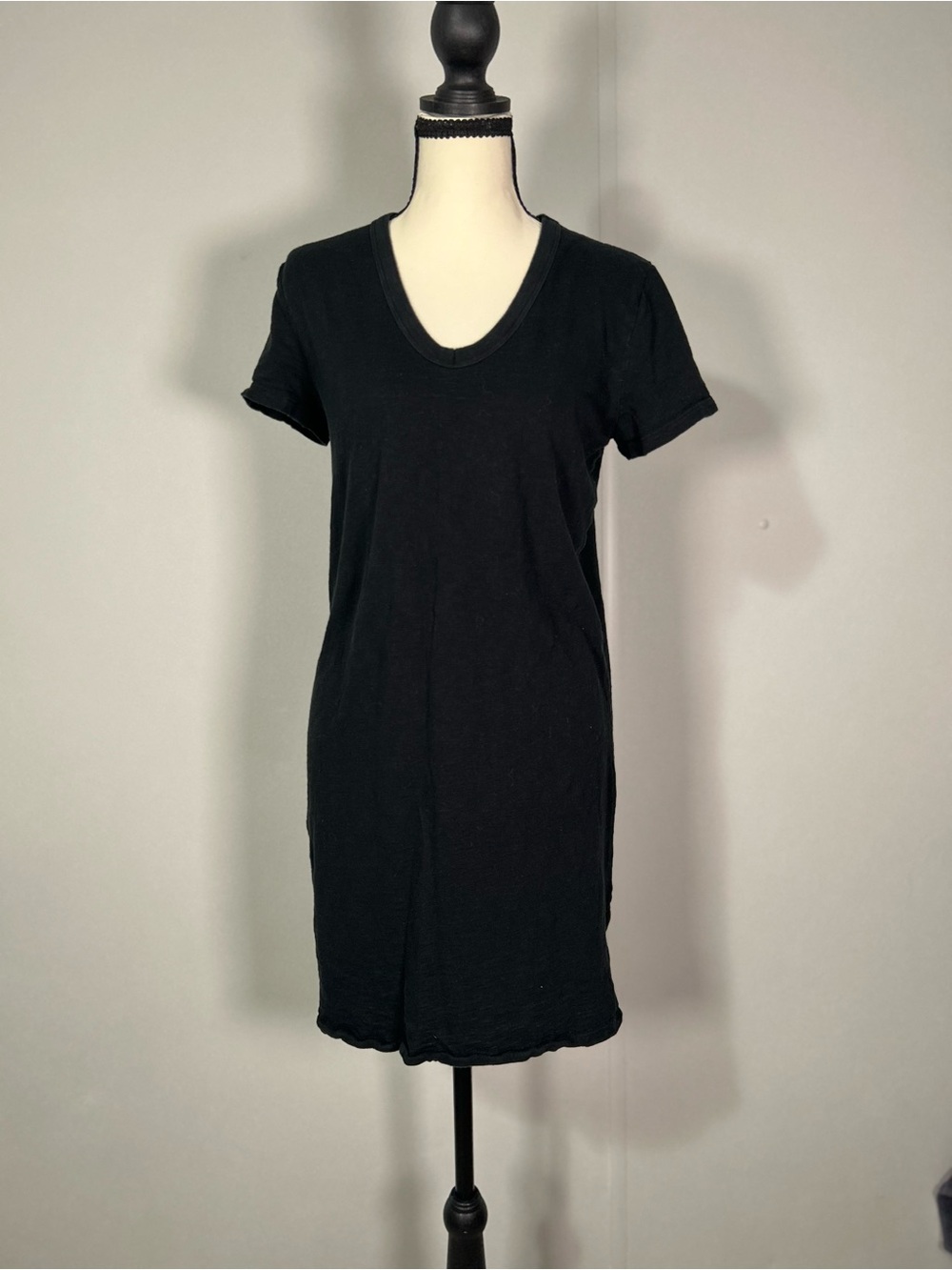 Universal Thread Black Scoop Neck Tee Dress